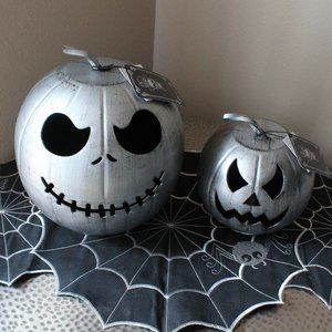 Halloween Metal Jack O'Lantern Jack SkellingtonNWT